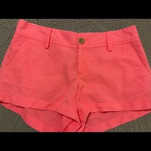 Lilly Pulitzer neon pink shorts
